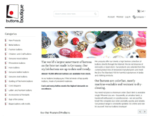 Tablet Screenshot of buttons-boutique.com
